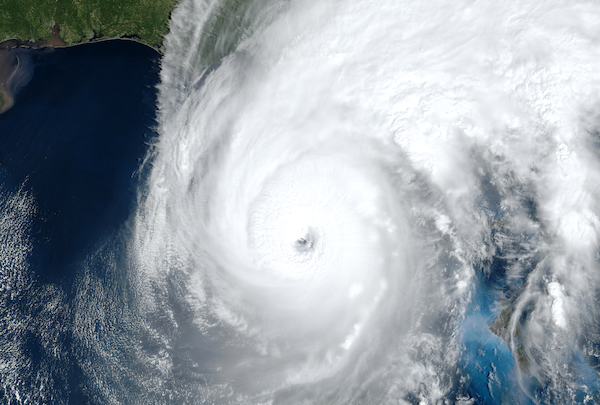 Satellite view of hurricane Ian