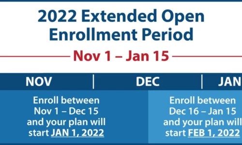 2022 Extended Open Enrollment Period Graphic