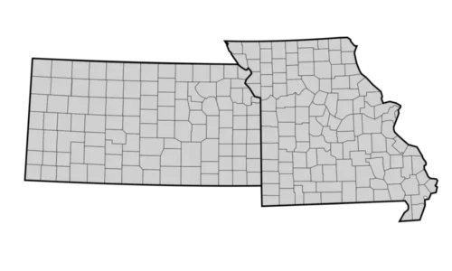 County Map Of Missouri And Kansas